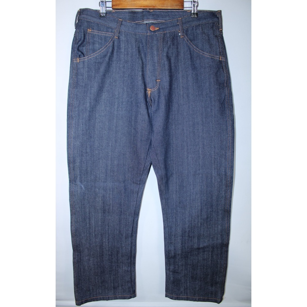 NWOT Round House Men's 34x30 Navy Blue 100% Cotton Jeans